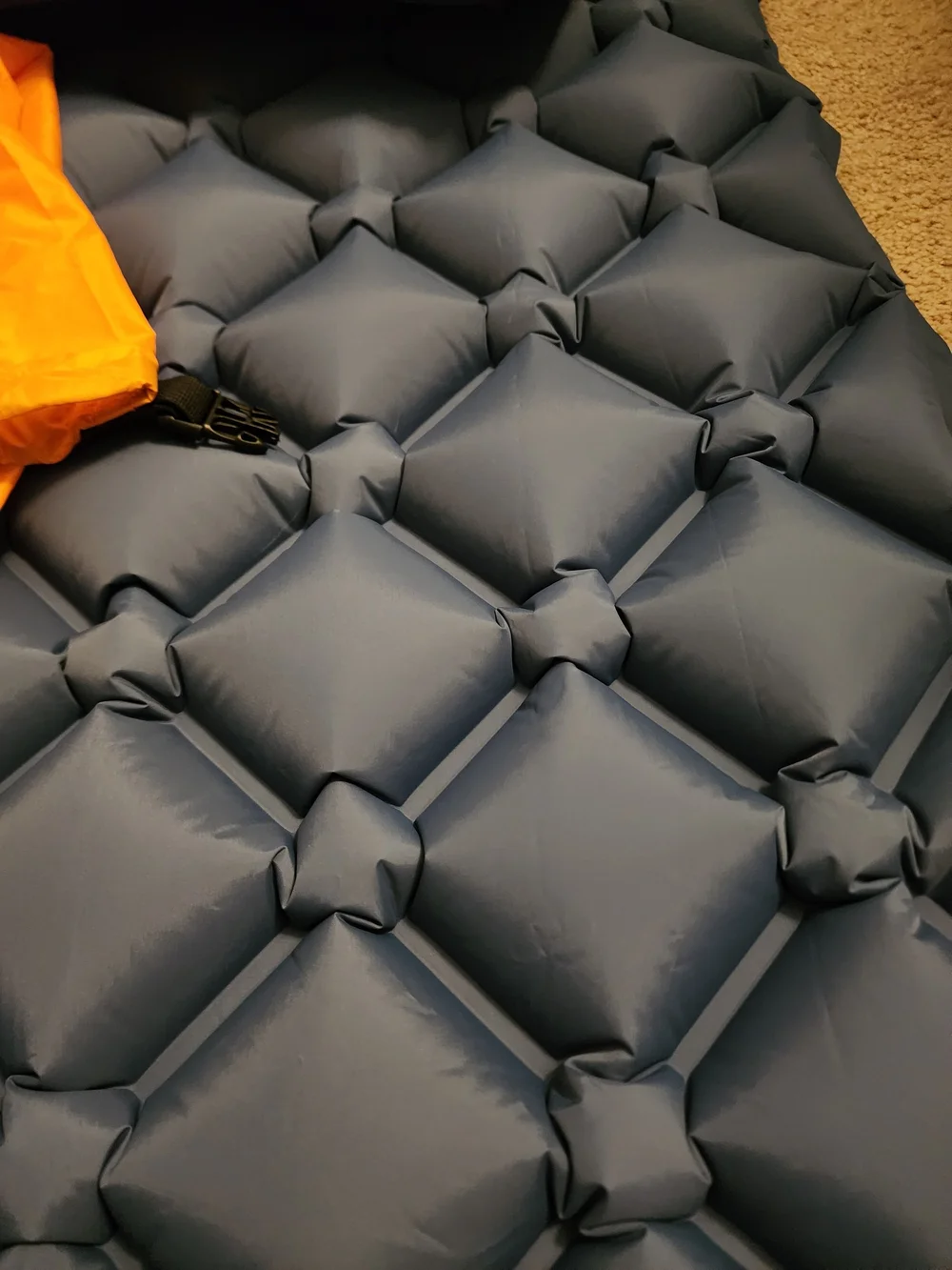 Inflatable HuTools Navy Blue Camping Sleeping Pad - Lightweight Air Mattress